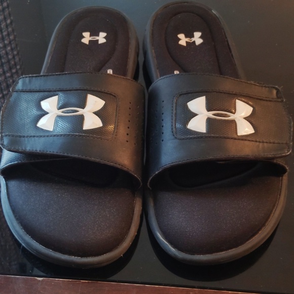 Under Armour Slip Ons Slides Size 14 Black - Picture 13 of 16